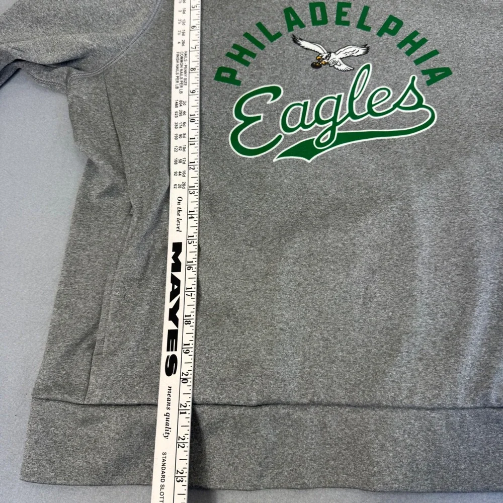 Nike Philadelphia Eagles Hoodie Fan Gear Womens Large NFL Football Pullover Gray